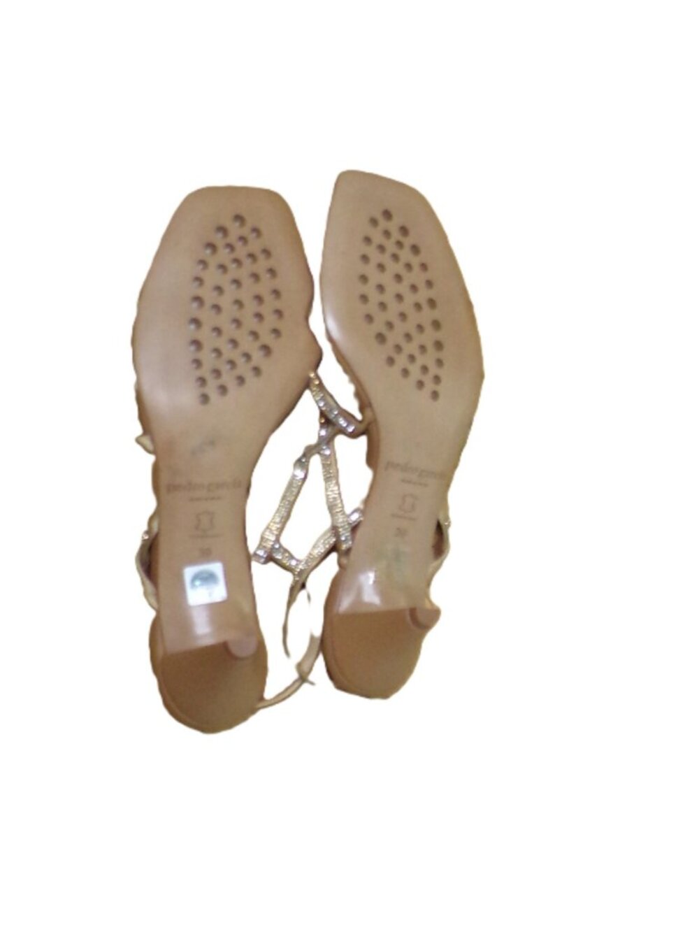 🆕 PEDRO GARCIA Aday Kitten Heel Slingback Pumps Sandals Shoes Swarovski Crystal - Picture 15 of 15